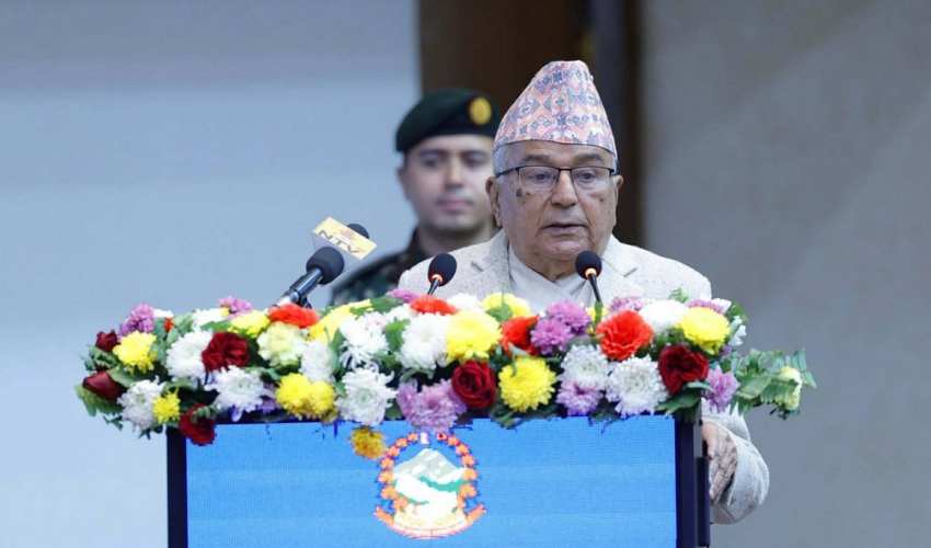 भूकम्पीय जोखिम न्यूनीकरणका प्रभावकारी उपाय अपनाउन जरुरी छः राष्ट्रपति पाैडेल 