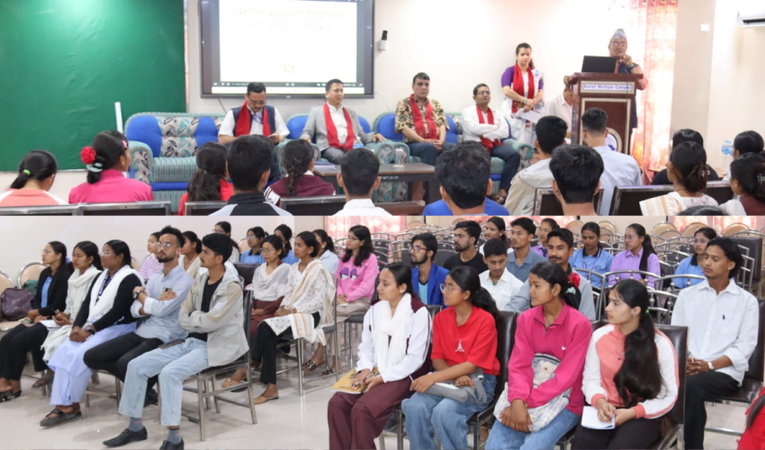 सूचना तथा प्रसारण विभागद्वारा धनगढीमा पत्रकारिताका विद्यार्थीका लागि अभिप्रेरणा कार्यक्रम