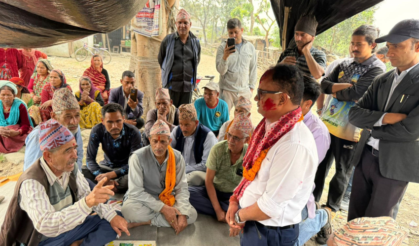 दुई सय दश दिन पछि शुक्लाफाँटा आरक्ष विस्थापितको अनशन अन्त्य