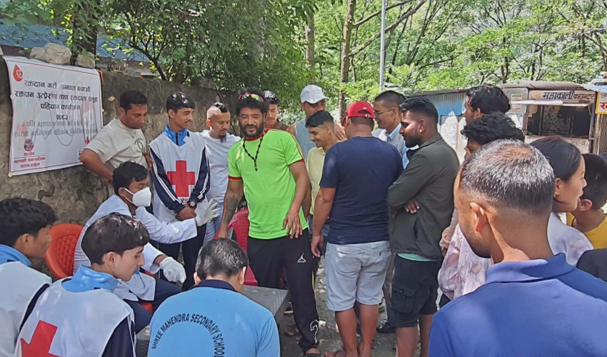 दार्चुलामा रक्तदाता समूह पहिचान अभियान