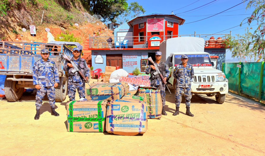 बैतडीमा २१ लाखभन्दा बढी भन्सार छलीका सामान बरामद
