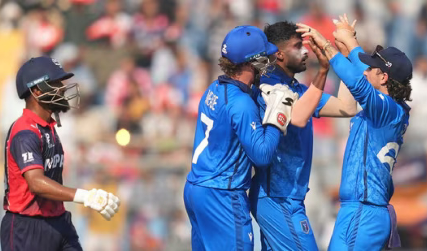 टी–२० विश्वकपमा नेपाल इटालीसँग १० विकेटले पराजित 