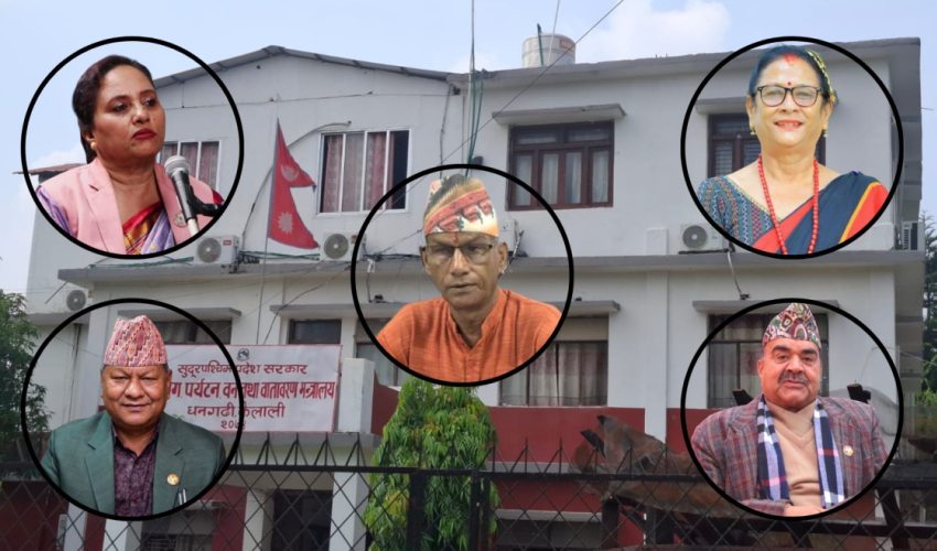 संसदीय दलको बैठकअघि काँग्रेसका दुई मन्त्रीसहित पाँच सांसदबीच छुट्टै छलफल