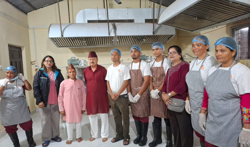 उपत्यकापछि नेपालमै पहिलो एकीकृत भान्साघर धनगढीमा सञ्चालन