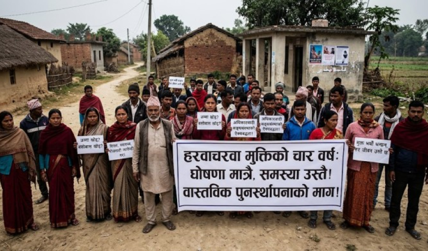 हरवाचरवा मुक्तिको चार वर्ष, समस्या उस्तैः अधिकारवादी सङ्घसंस्था