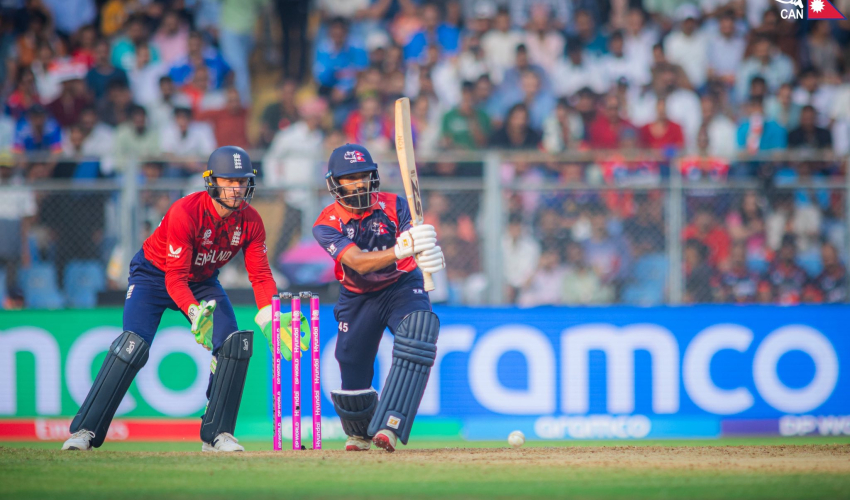 नेपाल इंग्ल्यान्डसँग ४ रनले पराजित 