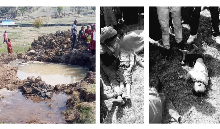 बझाङमा डुबेर दुई बालबालिकाको मृत्यु, खाल्डोमा जमेको पानी बन्यो काल