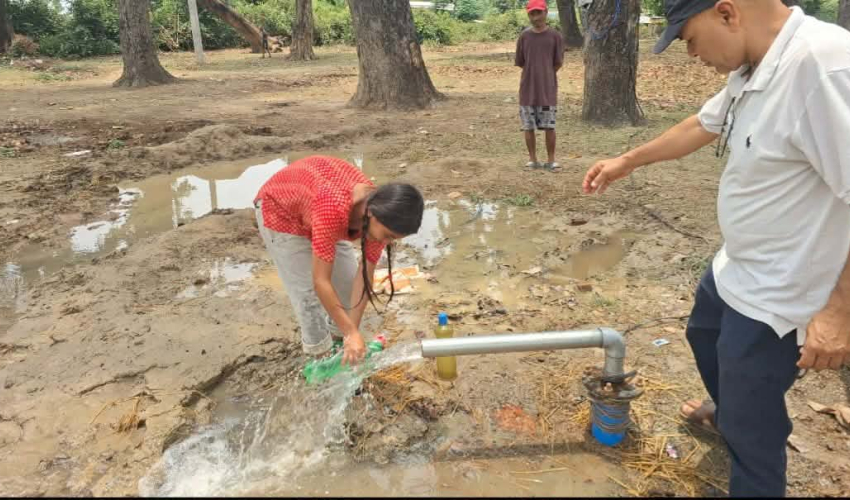 स्याउले बजारमा खानेपानी संकट समाधानका लागि डिप बोरिङ, स्थानीयलाई राहत