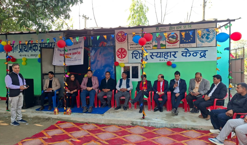 कैलालीको ग्रिन होम उद्योग परिसरमै शिशु स्याहार केन्द्र स्थापना, कर्मचारी महिलालाई सहज 