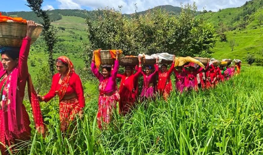 बिरुडा धोएर न्यालाको गौरापर्व मनाइँदै