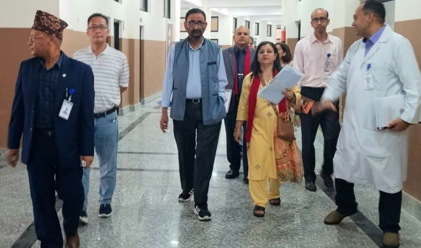 गेटामा चिकित्सा शिक्षा सञ्चालनका लागि आयोगको स्थलगत अनुगमन