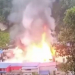 ताप्लेजुङको दोभानमा भीषण आगलागी, करिब १० घर जले