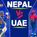 एसिसी प्रिमियर कपः फाइनलका लागि आज नेपाल र युएइ भिड्दै