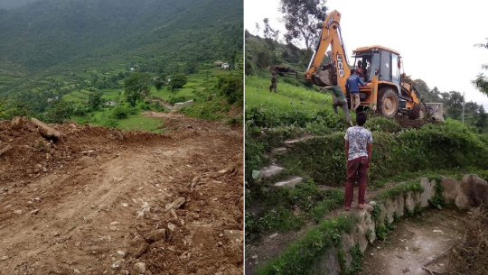 कसैको ध्यान नगएको हतारको असारे विकास: मकै बारीमा डोजर प्रयोग