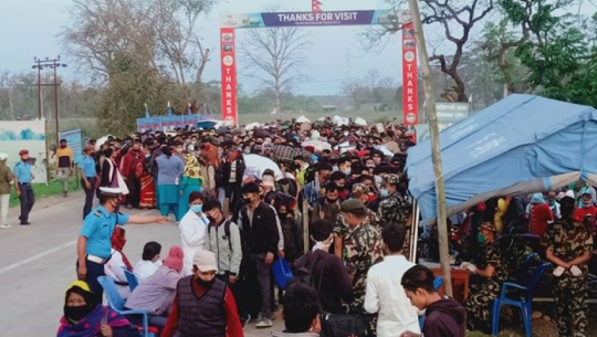 Four lakh returnees from India entered Nepal through Far-West since the lockdown