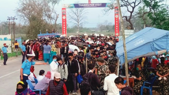 Samples from 14 police personnel that came in contact with a COVID-19 infected man in Kanchanpur to be examined