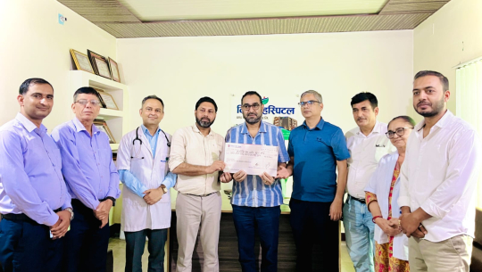 भोटेकोशी पीडितलाई निसर्ग हस्पिटलको ११ लाख ११ हजार १११ रुपैयाँ सहयोग, यसपालि तीज कार्यक्रम नगर्ने