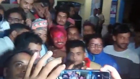 Ravi Odd receives a heart warming welcome