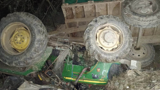 दार्चुलामा ट्रयाक्टर दुर्घटना हुँदा दुई जना घाइते 