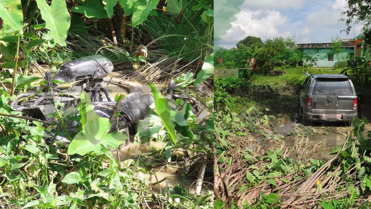 कैलालीमा सरकारी गाडीले मोटरसाईकललाई ठक्कर दिदा एकजना घाईते