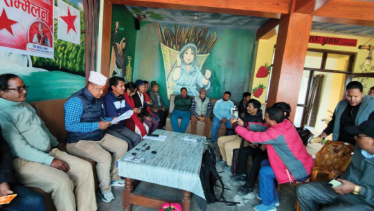 NCP candidate Nanda Bahadur Saud releases election commitment letter for Kailali-2