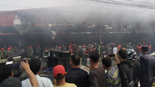 Damage of around Rs 50 million in a furniture factory due to fire breakout