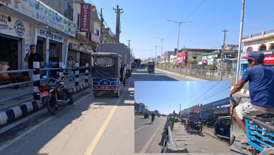 'धनगढीमा साइकल लेन खाली गर्दा उद्योग वाणिज्य संघको अवरोध'