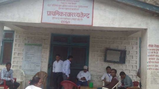 बाजुराको कोल्टी स्वास्थ्य केन्द्रमा विशेषज्ञ सेवा उपलब्ध गराइने