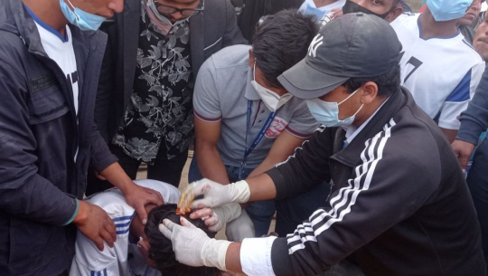 बाजुरामा ड्रम प्रहारबाट खेलाडी घाइते