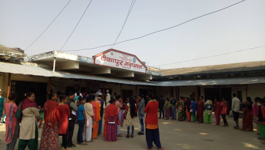 टीकापुर अस्पतालमा बिरामीको चाप उच्च, तीन वर्षमा साढे दुई लाखको उपचार