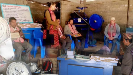 बाजुरामा कापी उद्योग स्थापना