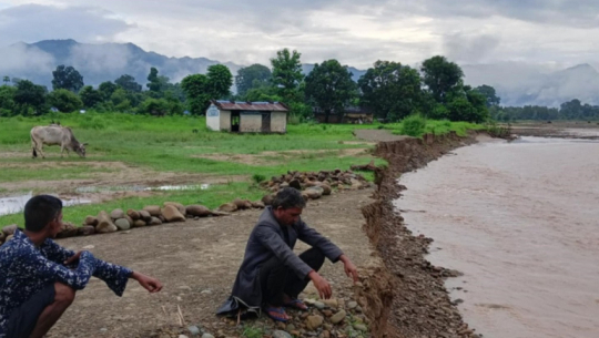 Badi settlement in Kanchanpur faces flood threat due to lack of embankment