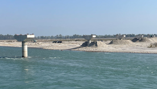Sankattighat bridge on Karnali river 66 percent complete, set to open before monsoon