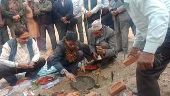 जिल्ला अस्पताल डोटीको नयाँ बन्ने भवनको शिलान्यास