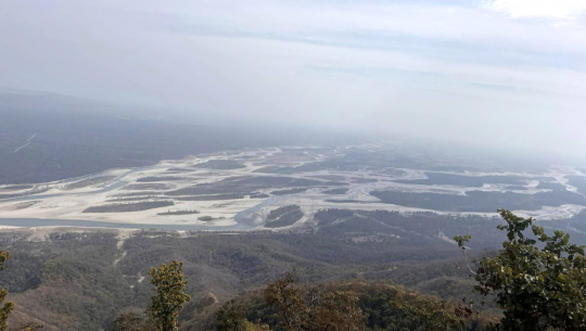 Scenic view of Karnali river from Rajkanda