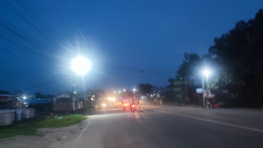 सौर्यबत्तीले झिलीमिली कञ्चनपुरको भीमदत्तनगर