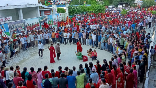 गौरा खेलमा रमाउँदै सुदूरका गाउँबस्ती
