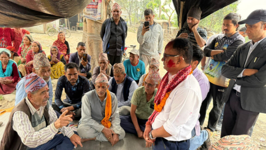 Displaced families of Shuklaphanta end 210-day hunger strike after assurance from MP Bohara
