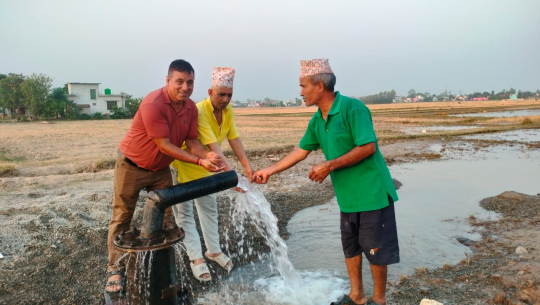 शुक्लाफाँटामा ‘डिप ट्युबवेल’ जडानसँगै सिँचाइको असुविधा हट्यो