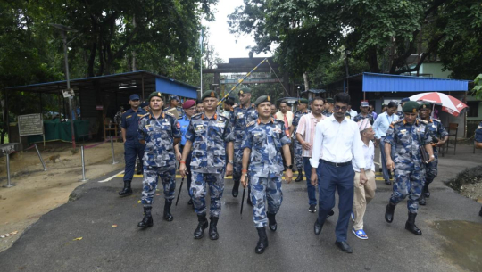 सीमा सुरक्षामा कुनै कमीकमजोरी हुनुहुँदैनः सशस्त्र महानिरीक्षक पौडेल
