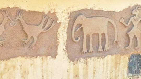 Disappearance of Tharu folk art from house walls