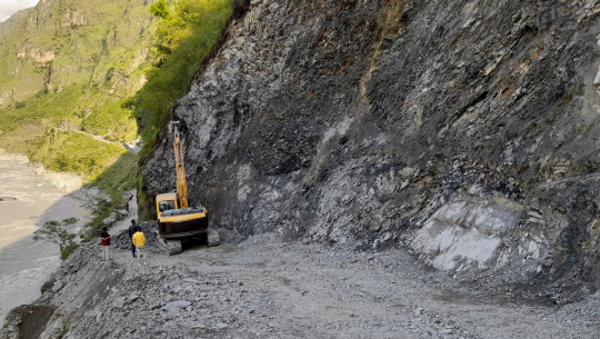 Road blocked in Kimtadi, Darchula reopened