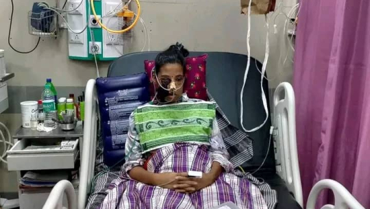 आर्थिक अभावमा अस्पतालमा छ्टपटाउँदै डोटीकी जानकी, सहयोगका लागि आग्रह 