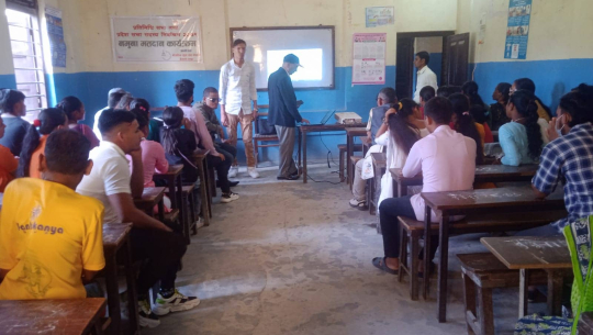 धनगढीमा नमुना मतदान 