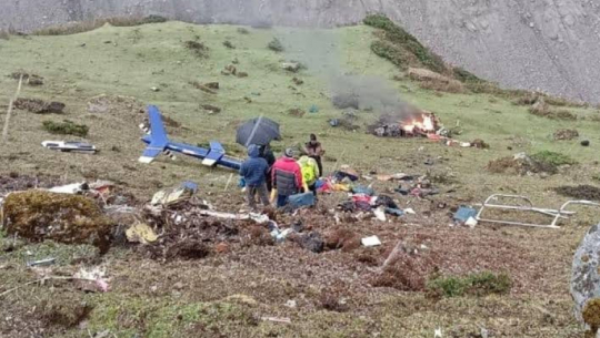 Helicopter crash returning from Kedarnath, seven dead