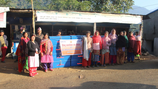 हिन्दू स्वयंसेवक संघद्वारा भूकम्प पीडितलाई बाकस सहयोग