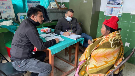 सिपी अस्पतालको सहयोगमा लालझाडीमा स्वास्थ्य शिविर 