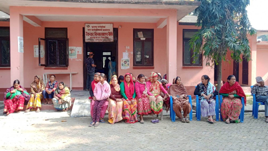 रैकवार स्वास्थ्य चौकीमा निःशुल्क स्वास्थ्य शिविर, ४१६ जनाको स्वास्थ्य परीक्षण 