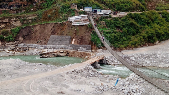 बाजुरामा पुल निर्माणको काम अलपत्र, यस्तो छ कारण