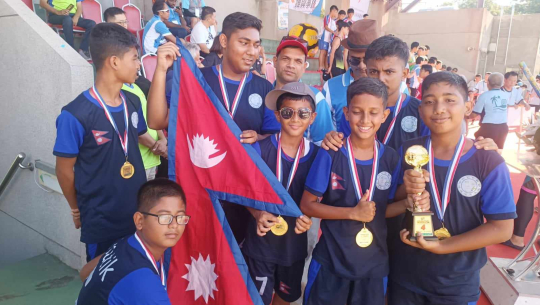 धनगढीको नन्दिनाज स्कुलका खेलाडी चकबल च्याम्पियनसिपमा तेस्रो र चौथो